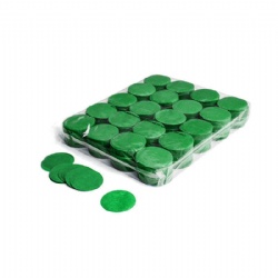 Flameproof Tissue Paper Dark-Green Round Bulk Confetti