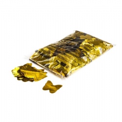 Flameproof Mylar Gold Butterfly Confetti.